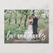 Brushed's Thank 結婚 You Photo Post Card ポストカード (正面)