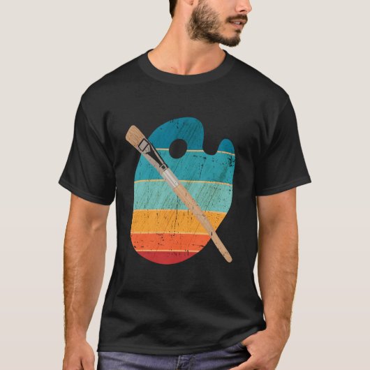 Brushes Paint Sketching Drawing Painting Tシャツ (正面)
