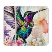 Brushstroke Bird Art カッティングボード (正面)