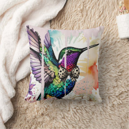 Brushstroke Bird Art クッション