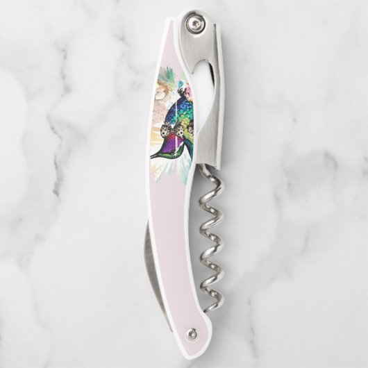 Brushstroke Bird Art ソムリエナイフ (裏面)