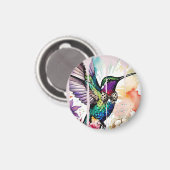 Brushstroke Bird Art マグネット (正面/裏面)