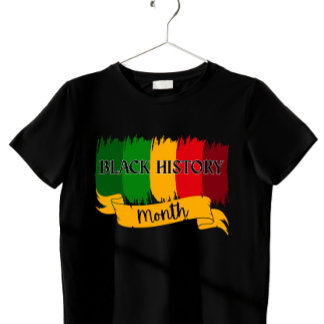  Brushstroke Black History Heritage Month  Tシャツ