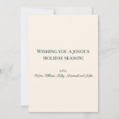 Brushstroke Christmas Tree Card with Red Bow シーズンカード (裏面)