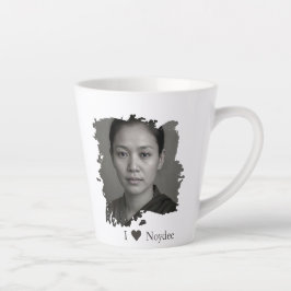 Brushstroke design for your image and text カフェラテマグ