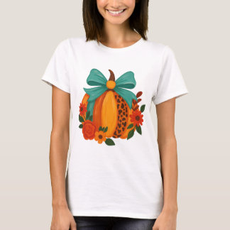 Brushstroke pumpkin png｜floral ghost png｜Brushstro Tシャツ