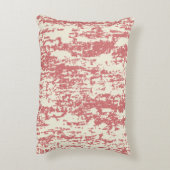 Brushy Ikat  Blush & Off White アクセントクッション (裏面(縦))