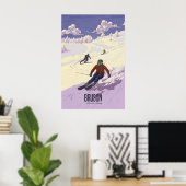 Bruson Switzerland Ski Resort Travel Poster ポスター (ホームオフィス)