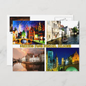 BRUSSEL BELGIUM BYMojisola Gbadamoからの挨拶 ポストカード (正面/裏面)