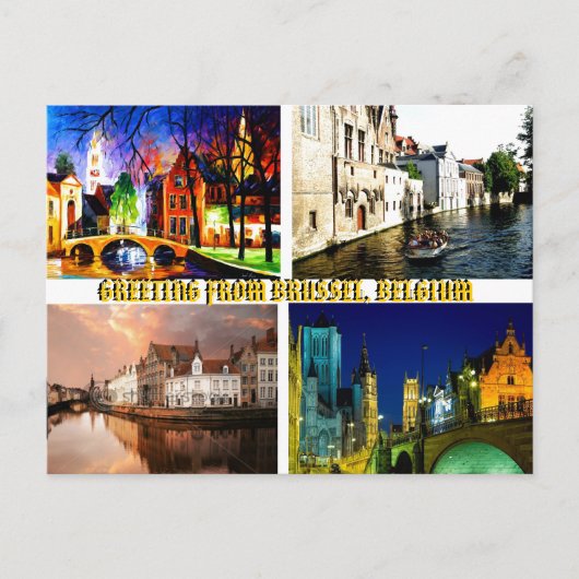 BRUSSEL BELGIUM BYMojisola Gbadamoからの挨拶 ポストカード (正面)