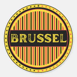 Brussel City Pride Emblem – Belgian Identity ラウンドシール