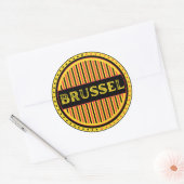 Brussel City Pride Emblem – Belgian Identity ラウンドシール (封筒)