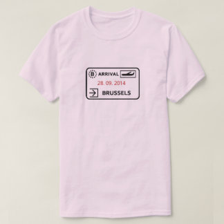 Brussels airport passport stamp tシャツ