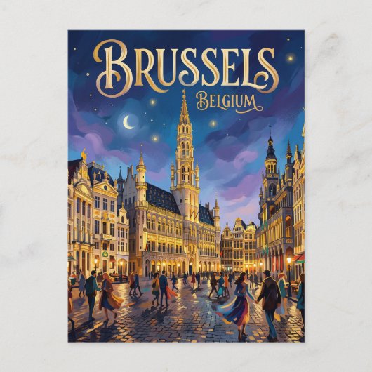 Brussels Belgium ポストカード (正面)