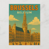 Brussels, Belgium Historic Gothic Travel ポストカード (正面)