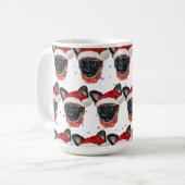 Brussels Griffon Dog Breed Christmas コーヒーマグカップ (正面左)