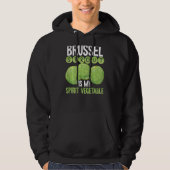 Brussels Sprout Is My Spirit Vegetable Backprint V パーカ (正面)