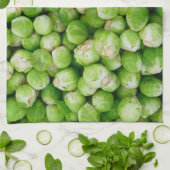 Brussels sprouts cabbage キッチンタオル (折り畳み)