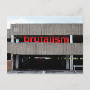 Brutalismカーパークハガキ ポストカード