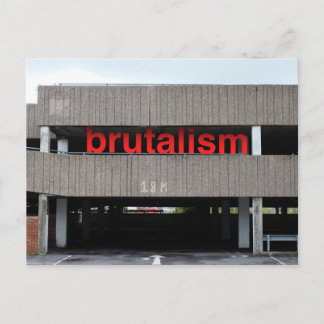 Brutalismカーパークハガキ ポストカード