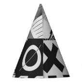 Brutalism Art:ヴィンテージ幾何学模様 パーティーハット (裏面)
