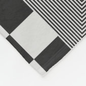 Brutalism Art:ヴィンテージ幾何学模様 フリースブランケット (角)