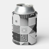 Brutalism Art:ヴィンテージ幾何学模様 缶クーラー (缶正面)