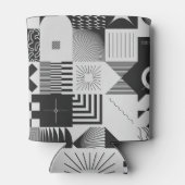 Brutalism Art:ヴィンテージ幾何学模様 缶クーラー (裏面)