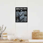 Brutalism -Brutalistデザイン ポスター (キッチン)
