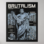 Brutalism -Brutalistデザイン ポスター (正面)