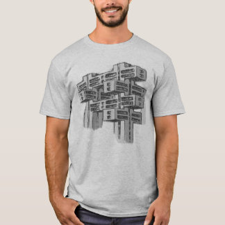 Brutalistの現代主義の建築のTシャツ Tシャツ
