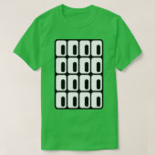 Brutalist Eye Window Architecture Black on White Tシャツ (デザイン正面)