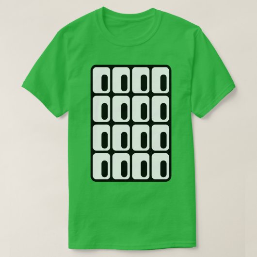 Brutalist Eye Window Architecture Black on White Tシャツ (デザイン正面)