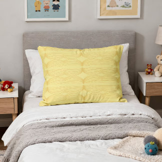 Brutalist Waves: Happy Yellow & Cream de Banane アクセントクッション