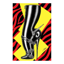 Brutes in Boots™/スパイクヒール/レッドゼブラ