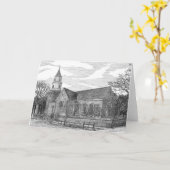 Brutonの教区の教会、ウィリアムズバーグ、ヴァージニア カード (黄色い花)