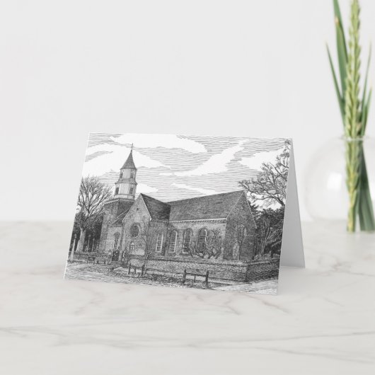 Brutonの教区の教会、ウィリアムズバーグ、ヴァージニア カード (正面)