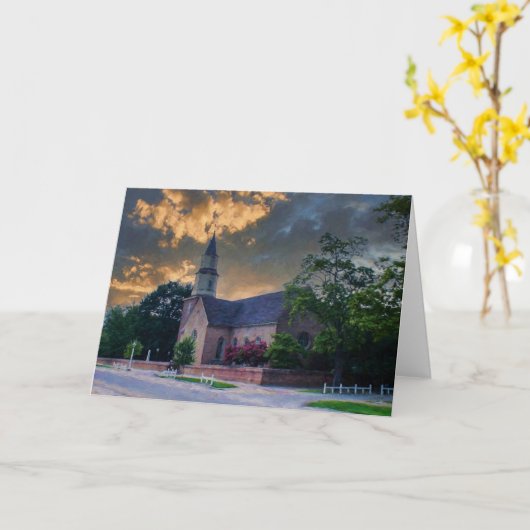 Bruton Parish Church Card カード (黄色い花)