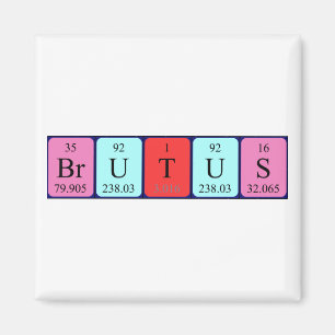 Brutus周期表名磁石 マグネット