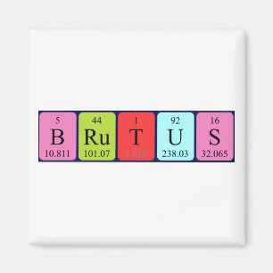 Brutus周期表名磁石 マグネット