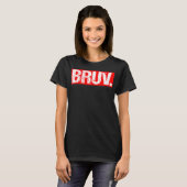 Bruv Meme Funny Saying Brother Greeting Teens Boys Tシャツ (正面フル)