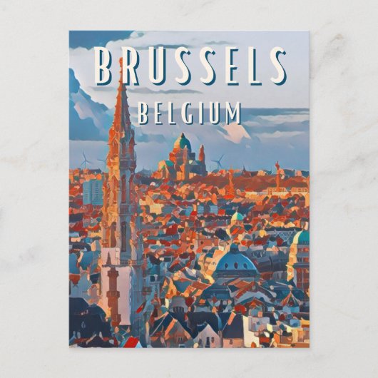 Bruxelles, la capitale de la Belgique et d'Europe ポストカード (正面)