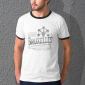Bruxelles Quantum Nostalgic Basic Ringer T-Shirt Tシャツ