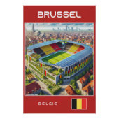 Bruxelles Stadium - Belgique - Ecological design ポスター (正面)