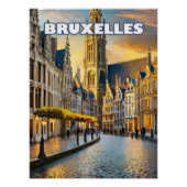 Bruxelles, ville de contrastes et de charmes ポスター (正面)