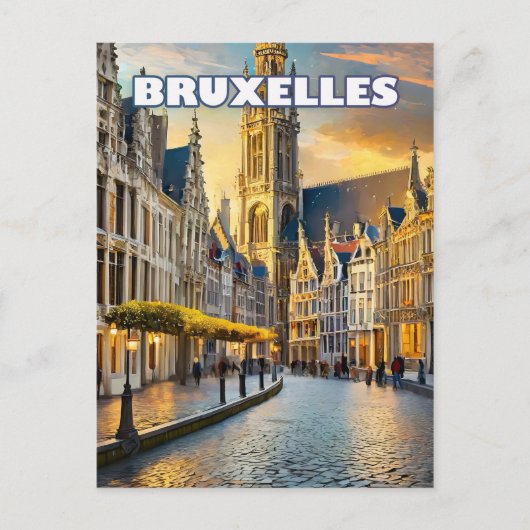 Bruxelles, ville de contrastes et de charmes ポストカード (正面)