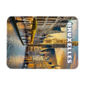 Bruxelles, ville de contrastes et de charmes マグネット (横)