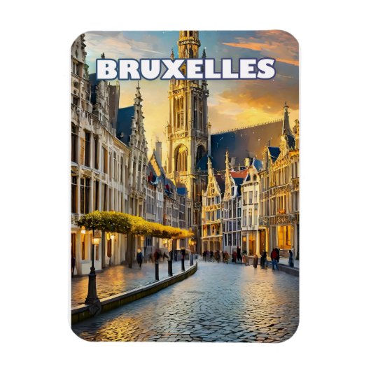 Bruxelles, ville de contrastes et de charmes マグネット (縦)