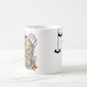 Bruxinhas Kawaii com Gatinho e Abóboras  コーヒーマグカップ (中央)