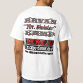 Bryanの"Sinister Kemp MMA Fighter氏のデザイン Tシャツ (裏面)